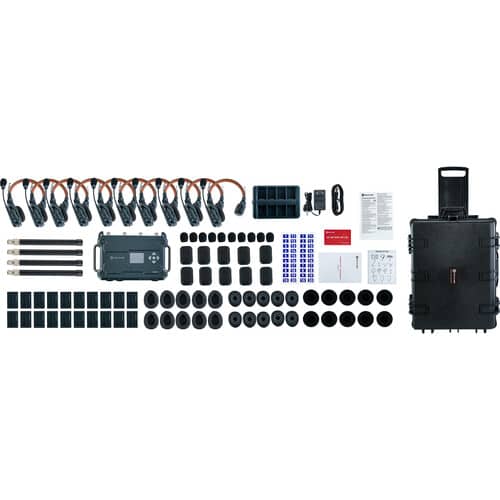 Hollyland Solidcom C1 Pro Roaming Hub 10S Full-Duplex Wireless Intercom System with 10 Single-Ear Headsets (V-Mount, 1.9 GHz)