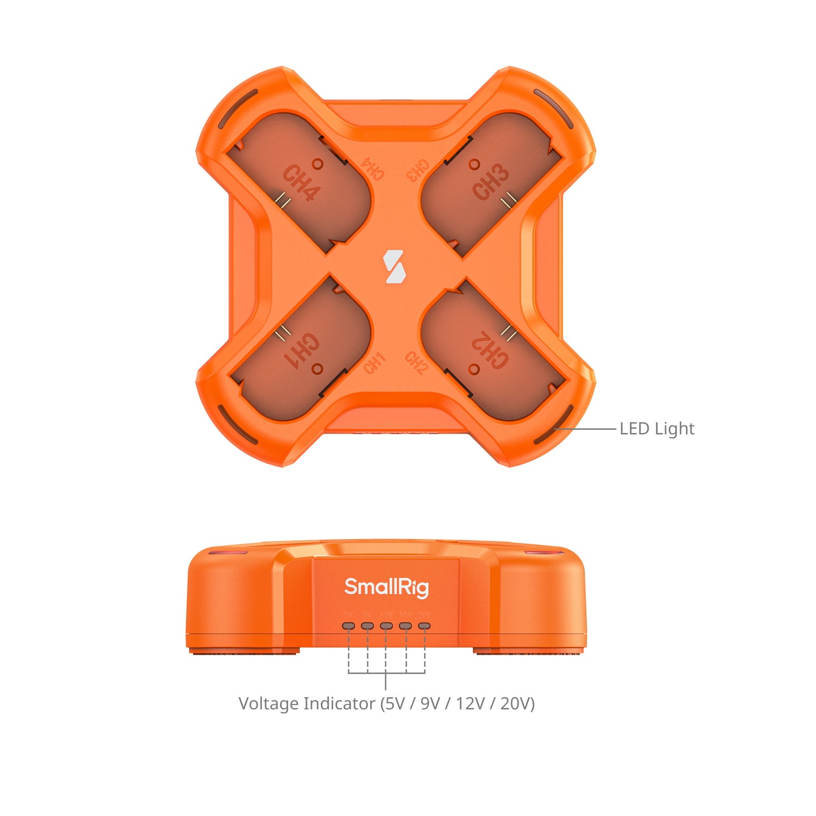 SmallRig 4-Channel Camera Battery Charger (LP-E6NH)