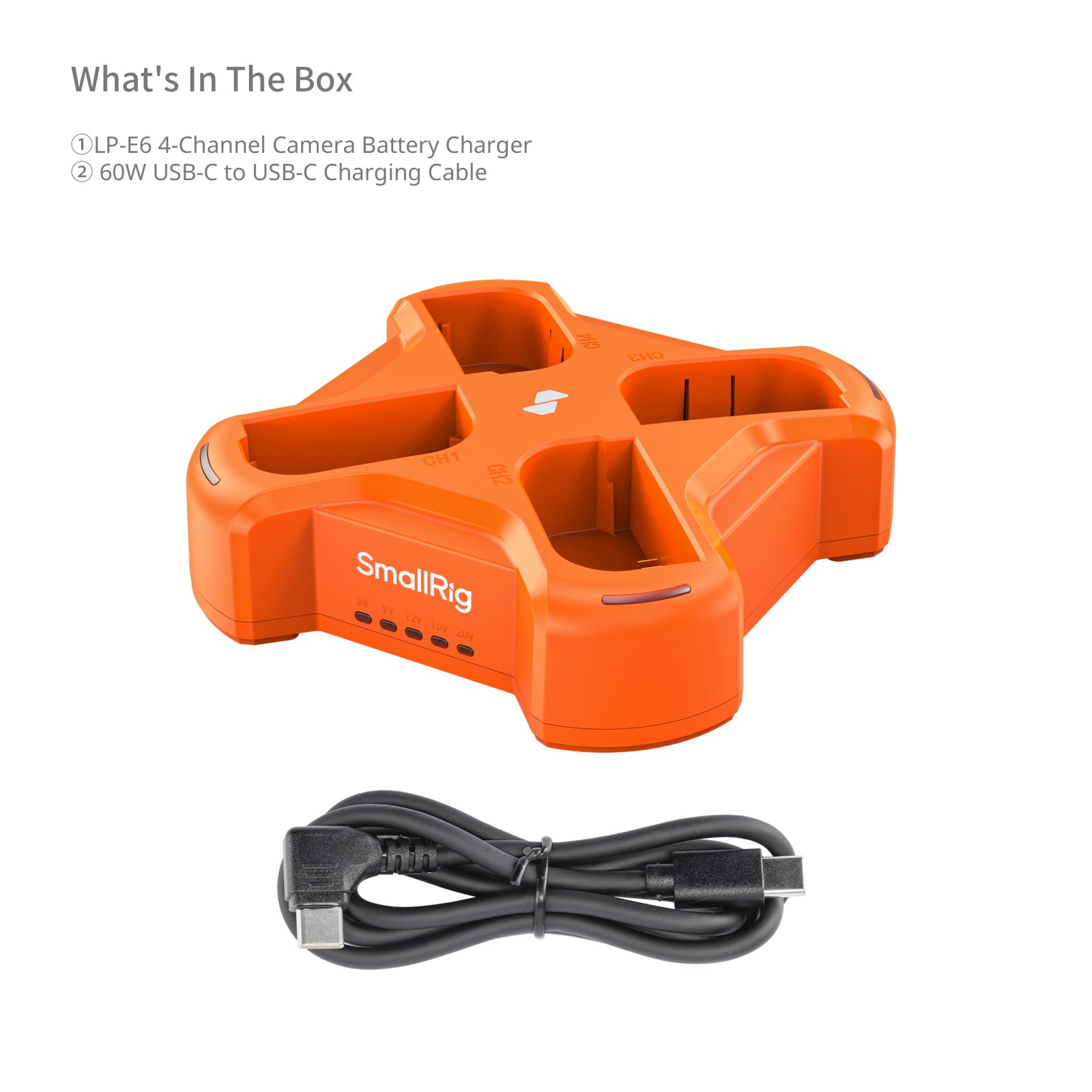 SmallRig 4-Channel Camera Battery Charger (LP-E6NH)