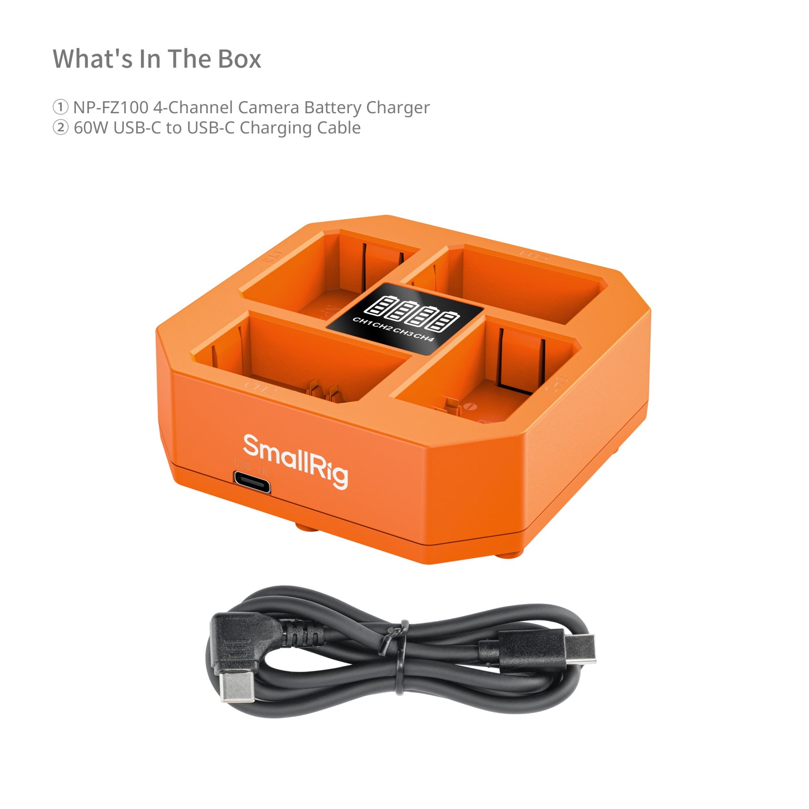 SmallRig 4-Channel Camera Battery Charger (NP-FZ100)