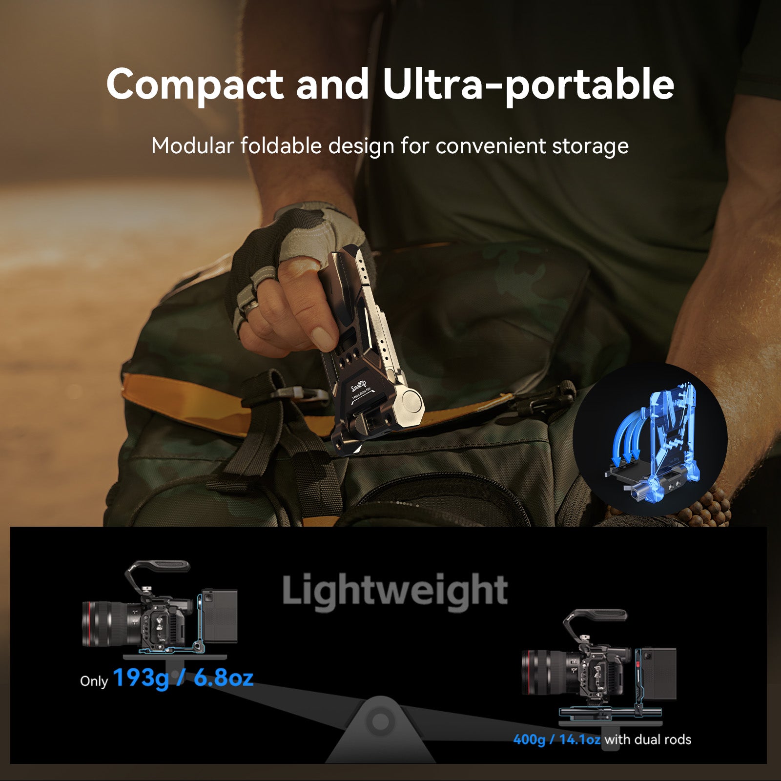 SmallRig V-Mount Battery Mount Plate Kit (Advanced)
