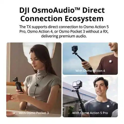 DJI Mic Mini 2-Person Compact Wireless Microphone- 1 Year Manufacturing Warranty