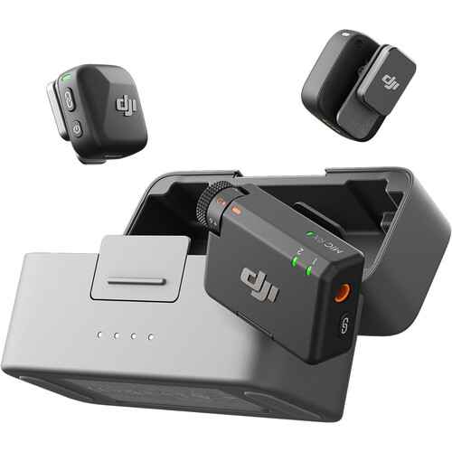 DJI Mic Mini 2-Person Compact Wireless Microphone System for Camera &amp; Smartphone (2.4 GHz) - 1-Year Manufacturer’s Warranty