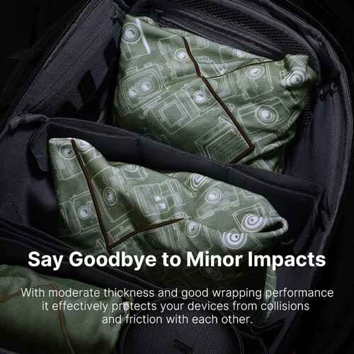 Ulanzi Protective Cloth Green Pattern, 17 x 17" (C020)