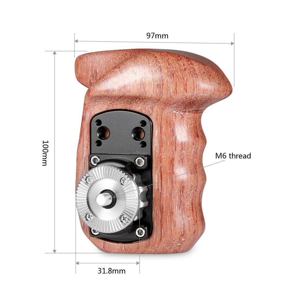 SmallRig Left Side Wooden Grip with NATO Mount 2118