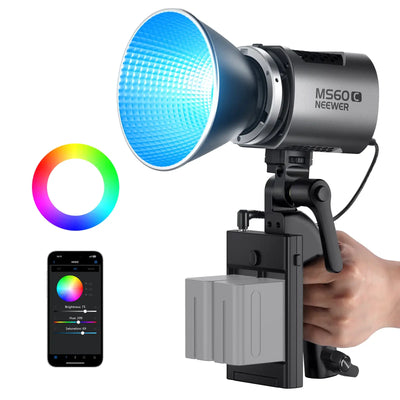 NEEWER MS60C RGB LED Video Light with App Control