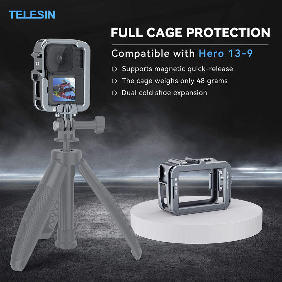 TELESIN Full Cage Protection for Gopro Hero 13-9