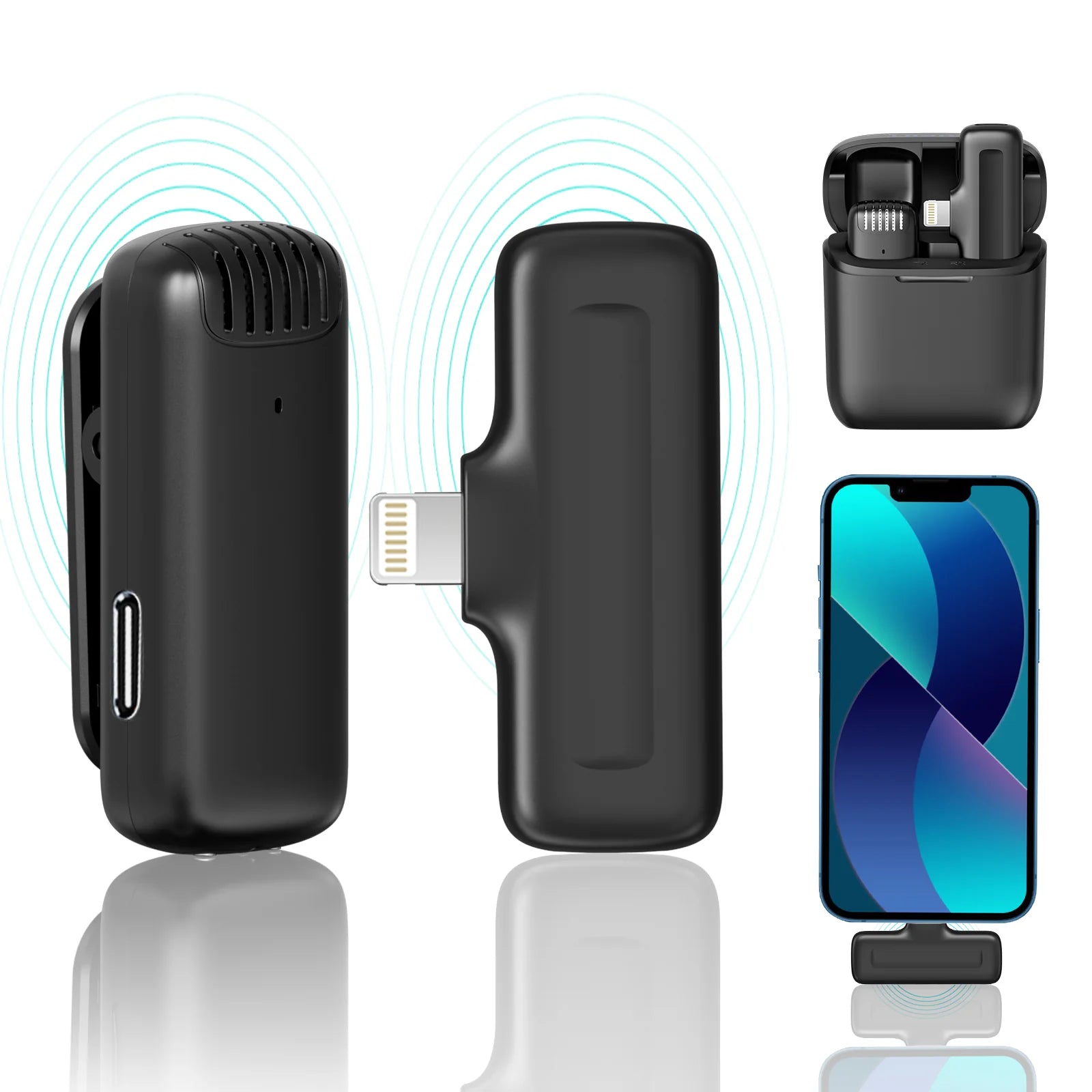 Ulanzi J11 Wireless Lavalier Microphone System - IPhone