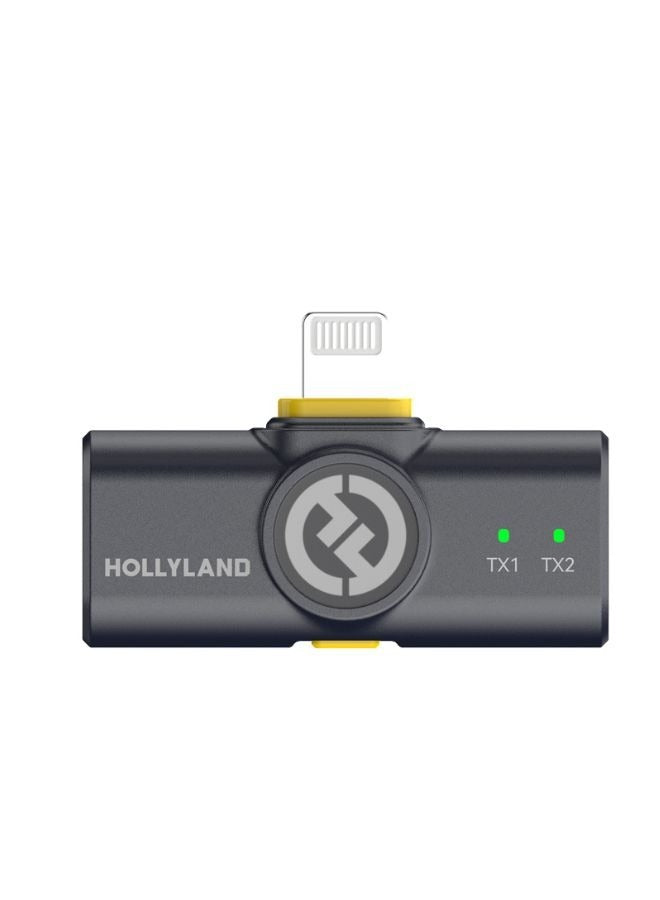 HOLLYLAND Lark M2 Duo Combo Wireless Microphone System for Camera and Phone