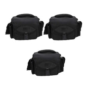 Solibag Shoulder Case -3000 Large Dslr Gadget Bag (Gray Interior) Pack Of 3Pcs