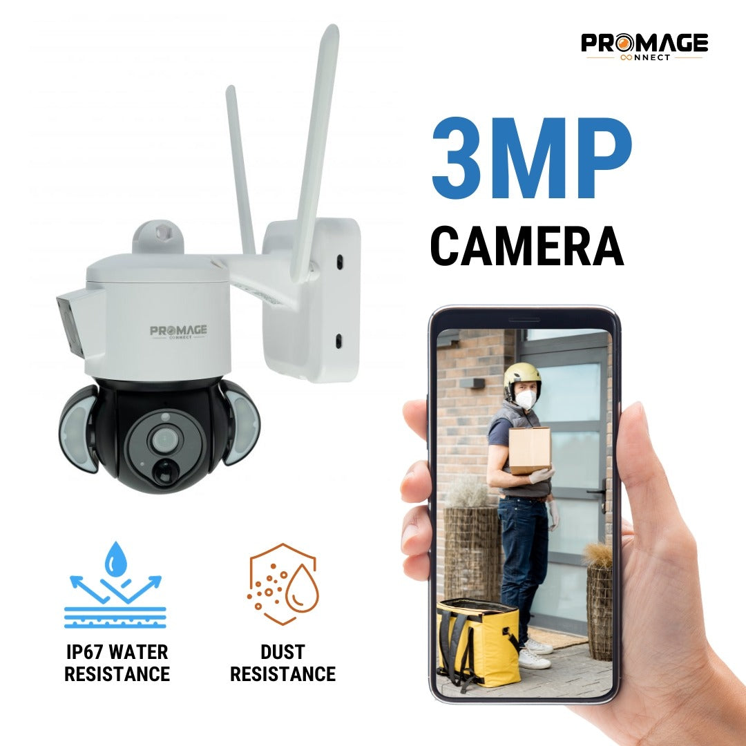 PROMAGE SOLAR POWERED PTZ CAMERA PC-S303-4GFA-W