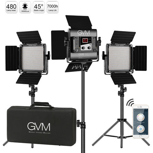 GVM 560AS Bi-Color LED 3-Panel Kit