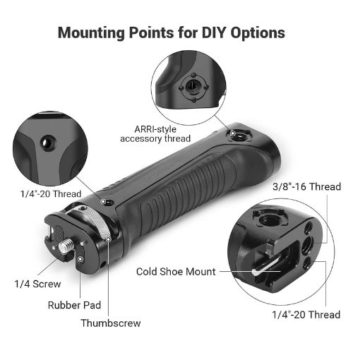 SmallRig Handle for Zhiyun Weebill-S with Integrated Cold Shoe, Wrench, and Multiple Threaded Holes - 2636