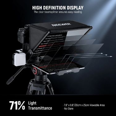Neewer X14 III Aluminum Alloy Teleprompter with 501PL Quick Shoe Plate