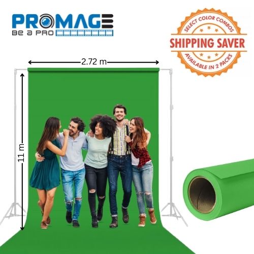 PROMAGE Seamless Multi-Color Background Paper (2.72 m x 11 m)