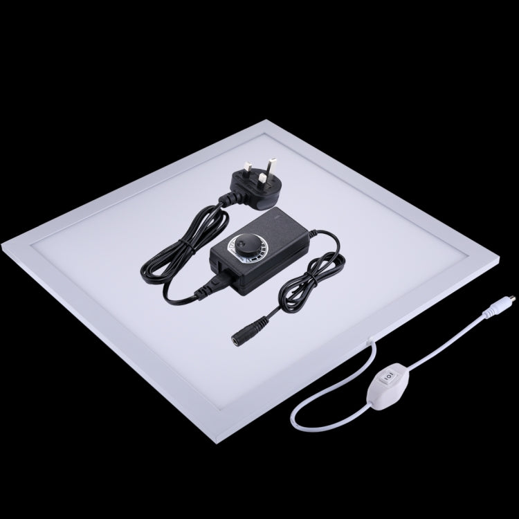 PULUZ 1200LM LED Photography Shadowless Light Lamp Panel Pad with Switch, Acrylic Material, No Polar Dimming Light, 34.7cm x 34.7cm Effective Area