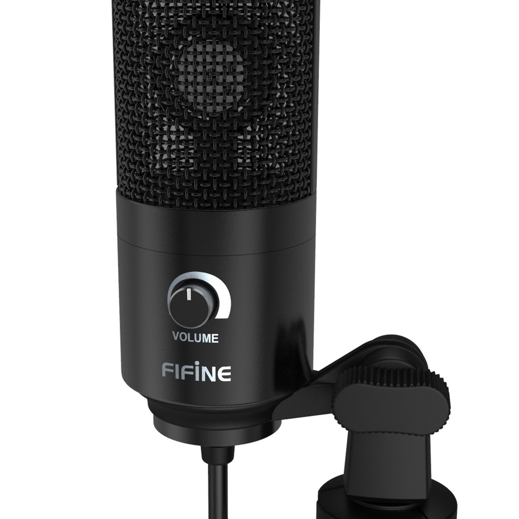 FIFINE K669B USB Microphone with Volume Dial For Streaming, Vocal Recording, Podcasting on Computer