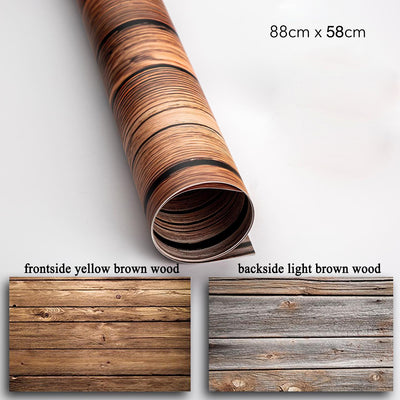 PROMAGE DOUBLE-SIDED PAPER BG YELLOW BROWN/ LIGHT BROWN WOOD PM-DB22