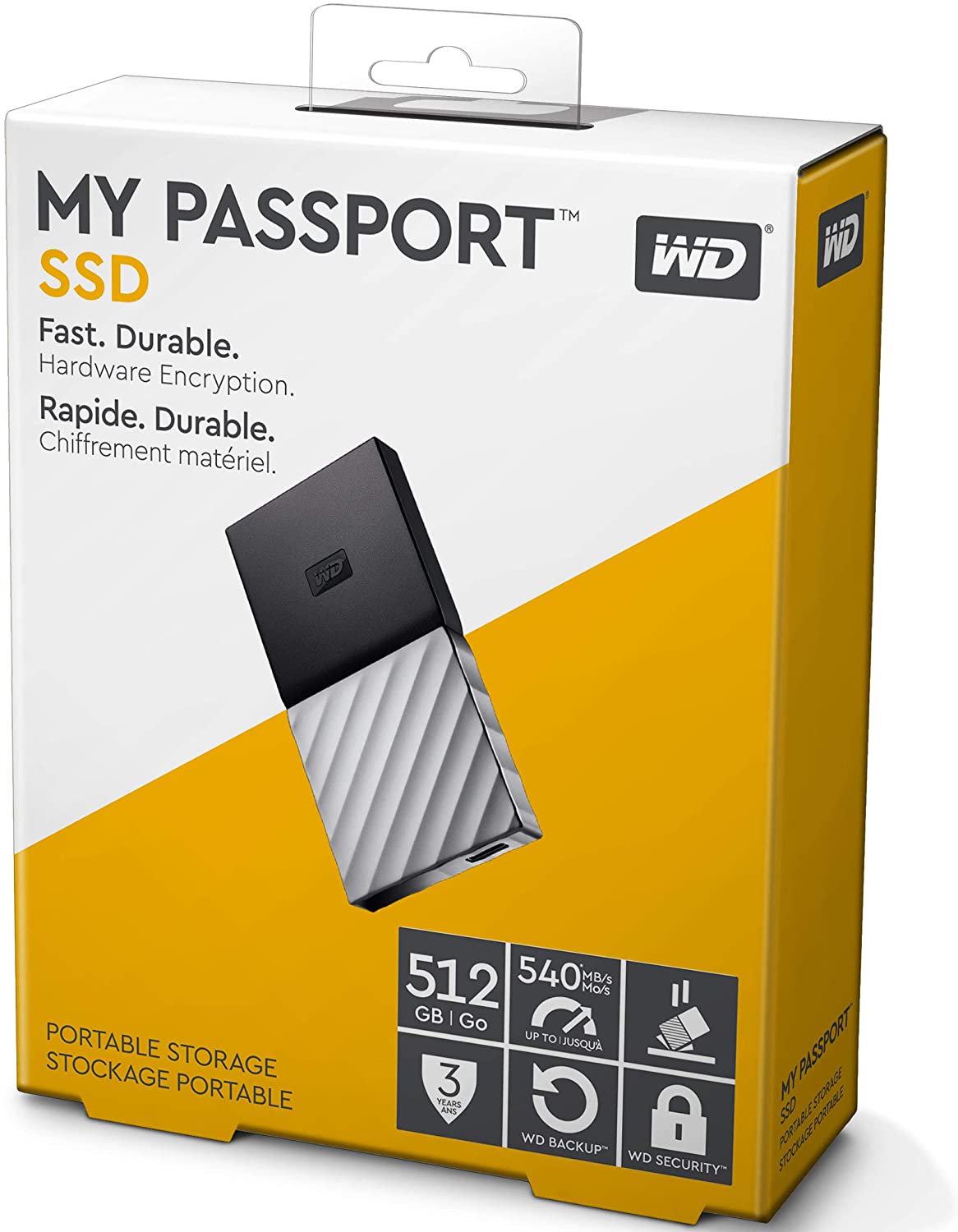 WD 512GB My Passport USB 3.1 Gen 2 External SSD