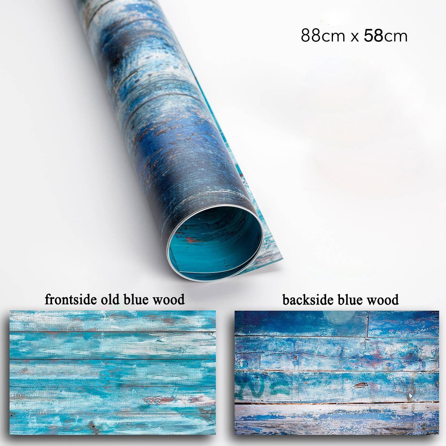 PROMAGE DOUBLE-SIDED PAPER BG OLD BLUE / BLUE WOOD PM-DB24
