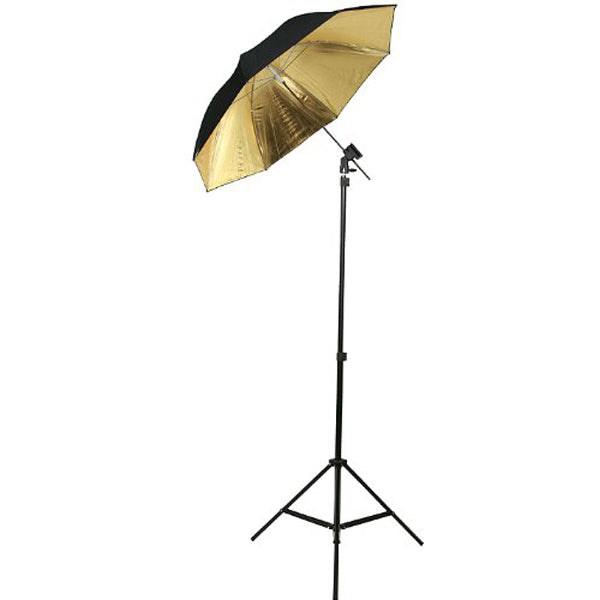 Fancier Detached Umbrella Ur05 43"" Blk/Sil/Wht