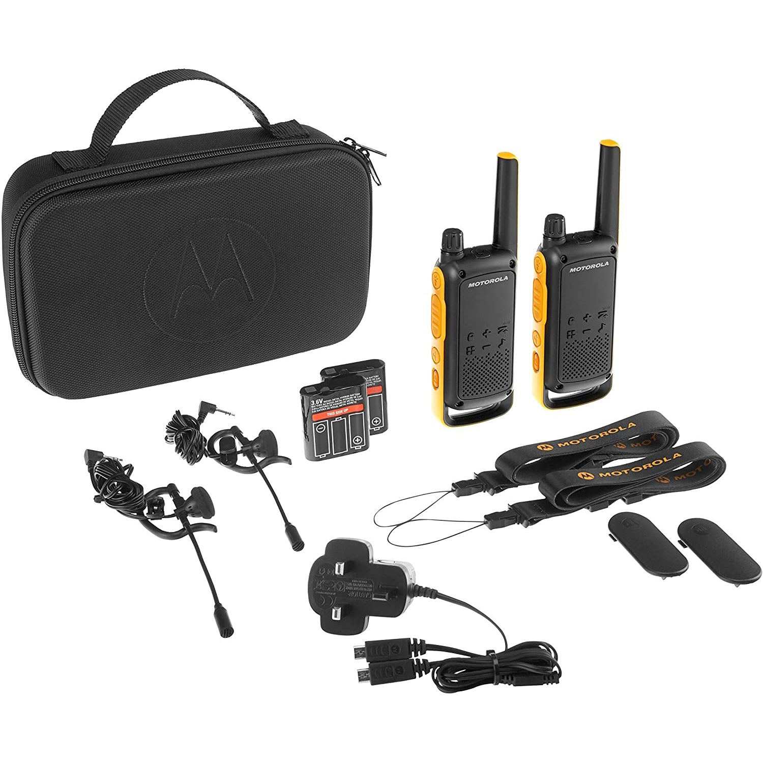 Motorola Talkabout T82 Walkie Talkies Extreme Twin Pack With Batteries and UK Charger
