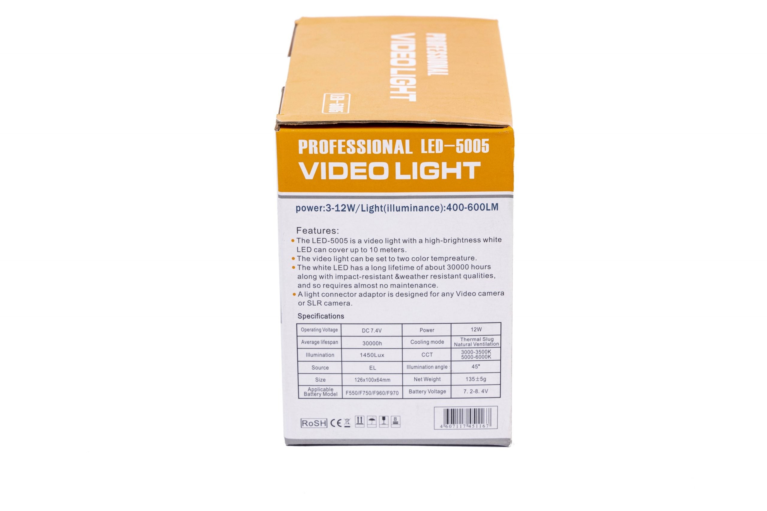 PROMAGE PROFESSIONAL VIDEO LIGHT -5005PROMAGE PROFESSIONAL VIDEO LIGHT VL-015/LED5080all