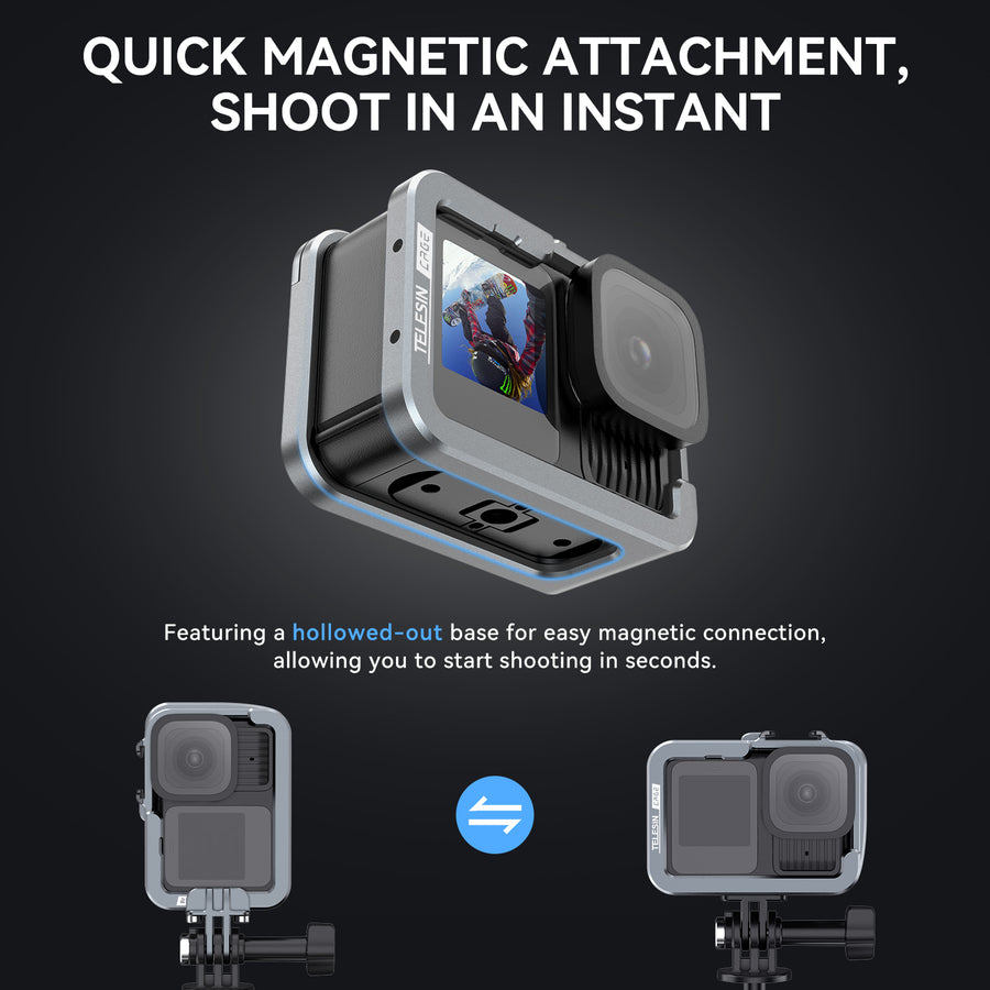 TELESIN Full Cage Protection for Gopro Hero 13-9