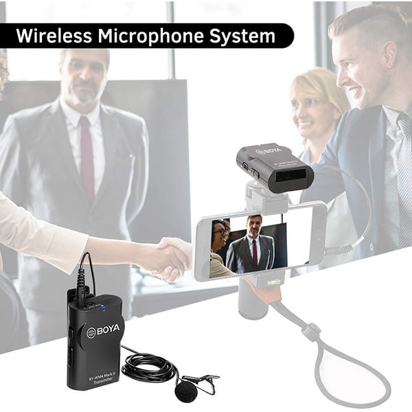BOYA BY-WM4 Mark II Portable 2.4G Wireless Microphone System TX-RX