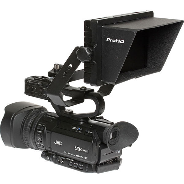 JVC GY-HM170UA 4KCAM Compact Professional Camcorder with Top Handle Audio Unit