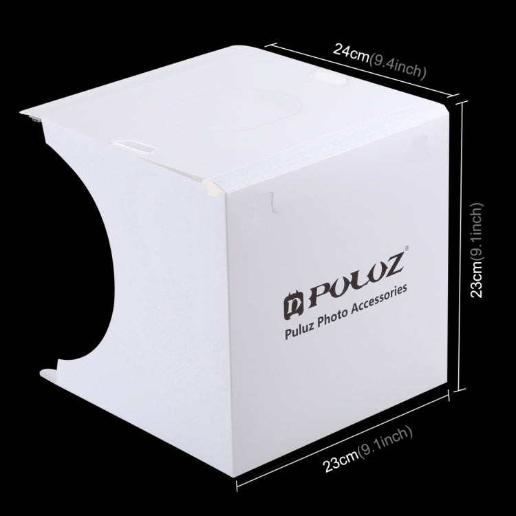 PULUZ Mini LED Photography Shadowless Light Lamp Panel Pad + Studio Shooting Tent Box, Acrylic Material, 20cm x 20cm Effective Area