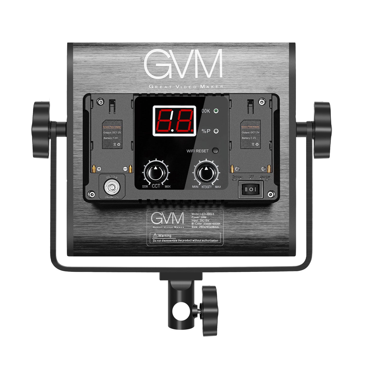 GVM 480LS 29W Bi-Color Soft LED Panel Light
