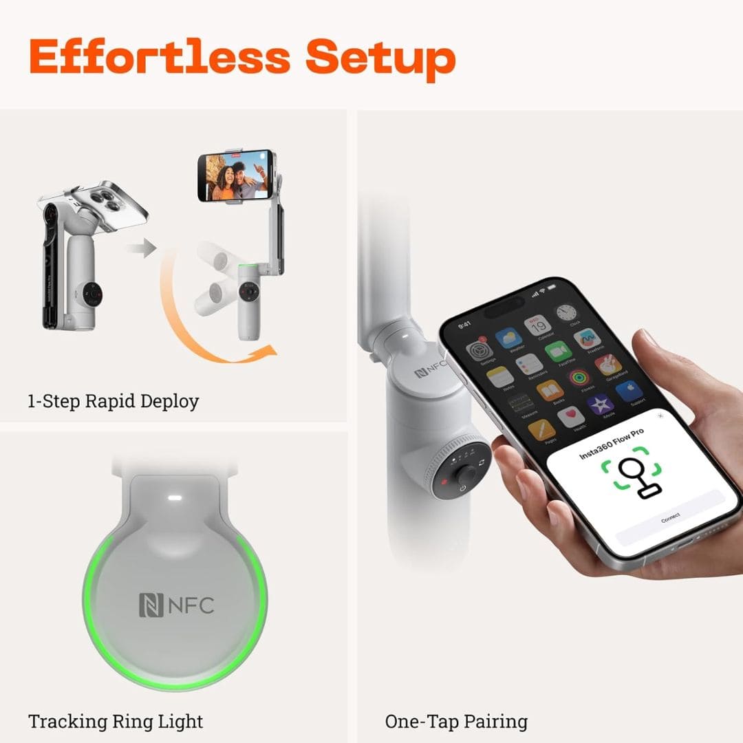 Insta360 Flow Pro AI-Powered Gimbal Stabilizer