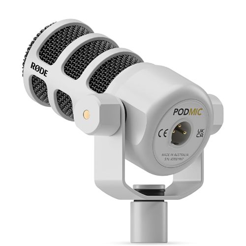 Rode PodMic USB and XLR Dynamic Broadcast Microphone (White)