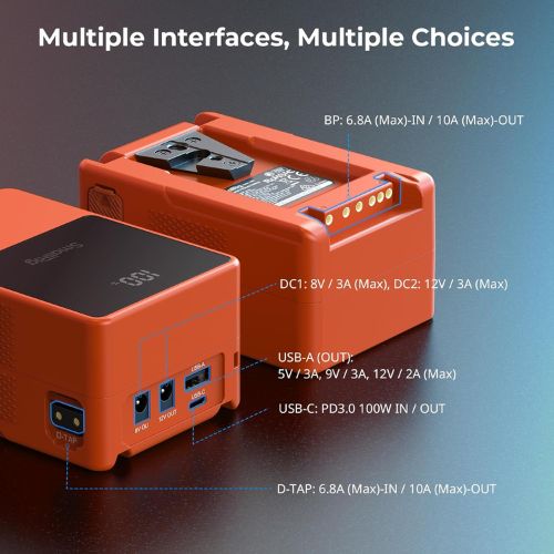 SmallRig VB99 Mini V-Mount Battery 4929 (Orange)