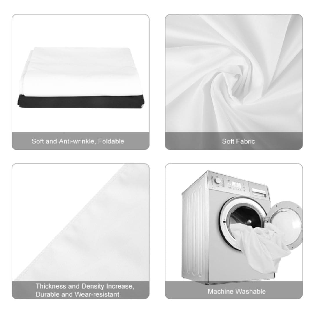 Puluz 3m x 2m Photography Background Thickness Photo Studio Background Cloth Backdrop (White) PU5214W