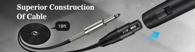 FIFINE K8 Dynamic Vocal Microphone (Double-Copper Braiding Cable Included) Plug &amp; Play on Pa, Mixer