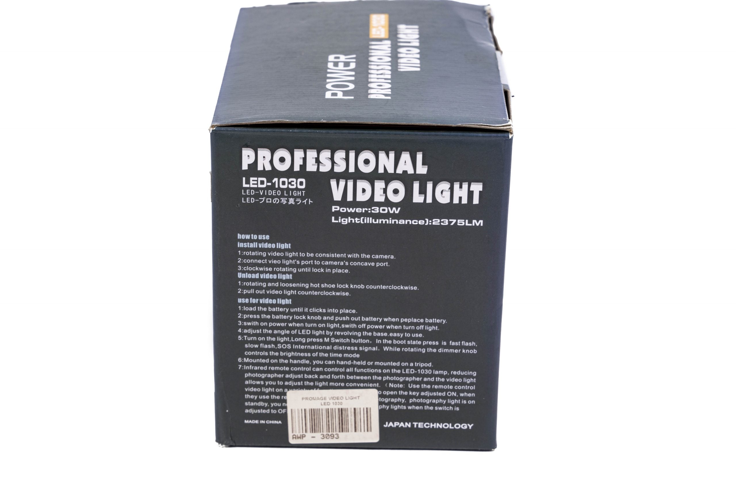 PROMAGE Professional Video Light LED1030