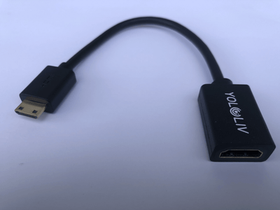 YOLOLIV BI-DIRECTIONAL MICRO HDMI MALE TO HDMI FEMALE ADAPTER CABLE