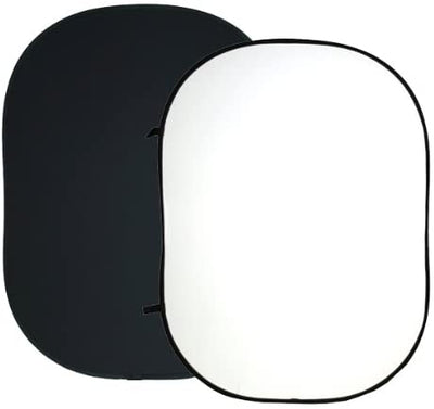 Fancier Collapsible Solid Backdrop 150*200Cm/59*79 Re2010 Blk/Wht