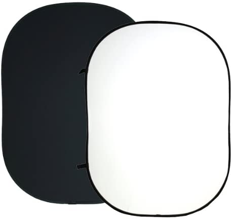 Fancier Collapsible Solid Backdrop 150*200Cm/59*79 Re2010 Blk/Wht