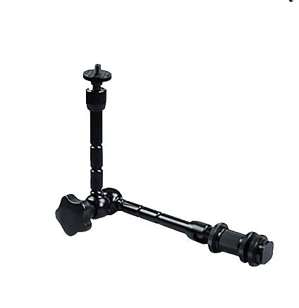Promage Professional Photography C-Stand With Boom Arm Folding Legs Silver + Promage Magic &amp; Super Clamp Kit+ Promage Sand Bag