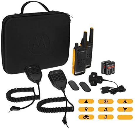 Motorola Talkabout T82 Extreme RSM (Remote Speaker Microphone) 2-Way Walkie Talkie Radio's Twin Pack