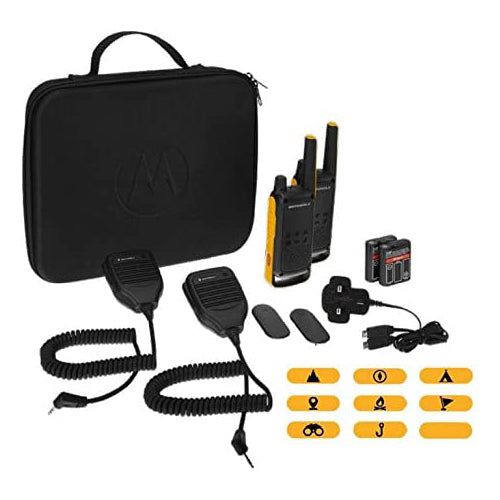 Motorola Talkabout T82 Extreme RSM (Remote Speaker Microphone) 2-Way Walkie Talkie Radio's Twin Pack