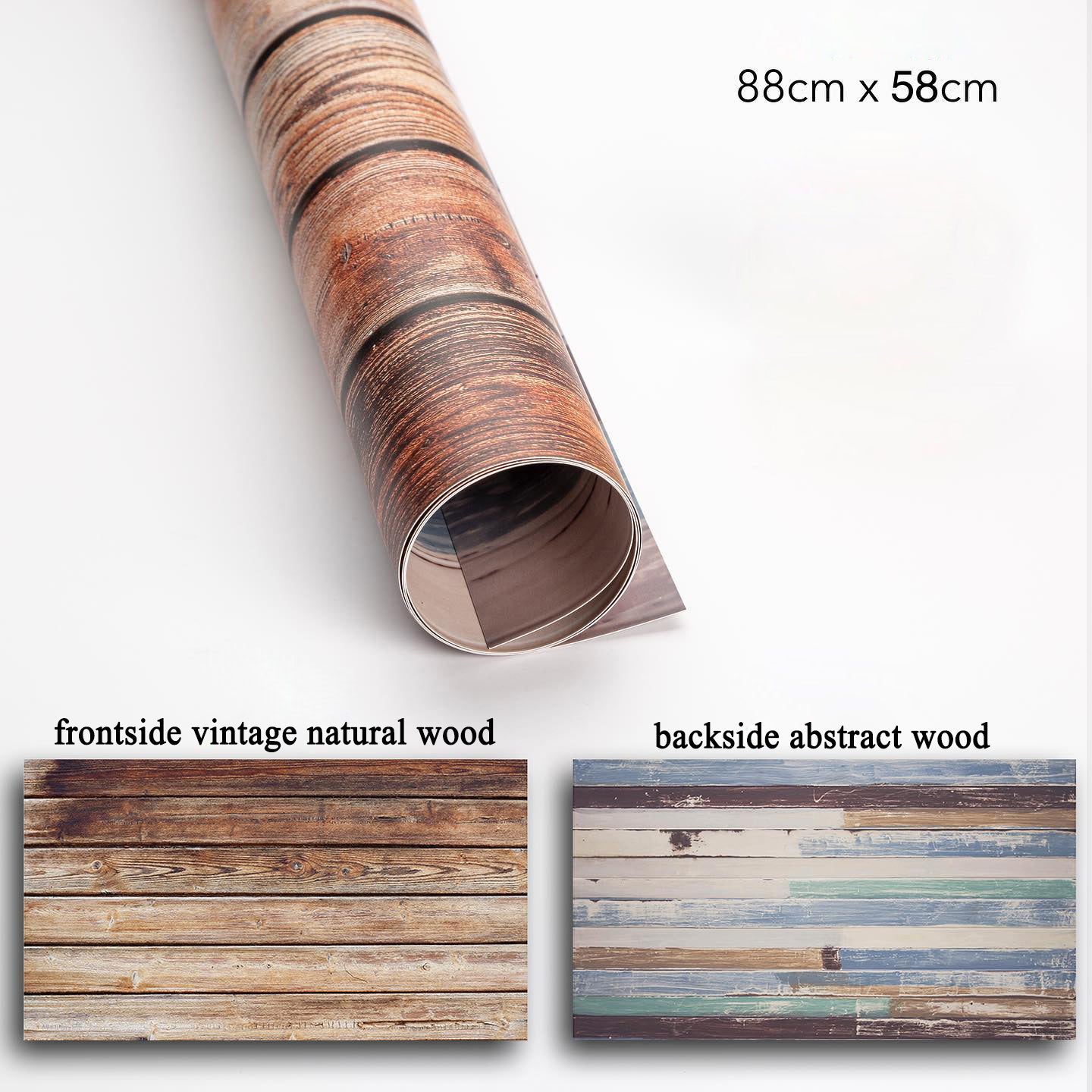 PROMAGE DOUBLE-SIDED PAPER BG VINTAGE NATURAL /ABSTRACT  WOOD PM-DB35
