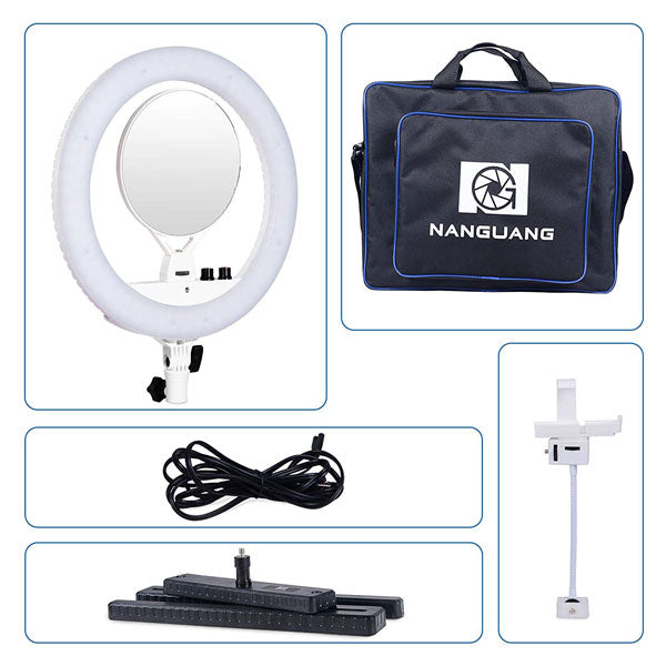 NanGuang Venus V24C 14"" Dimmable Adjustable Bicolor LED Ring Light