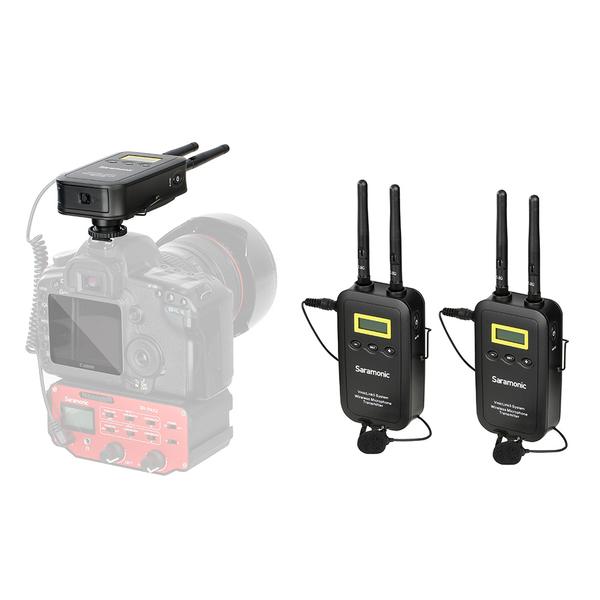 Saramonic VmicLink5 RX+TX+TX Camera-Mount Digital Wireless Microphone System with Two Transmitters and Lavalier Mics