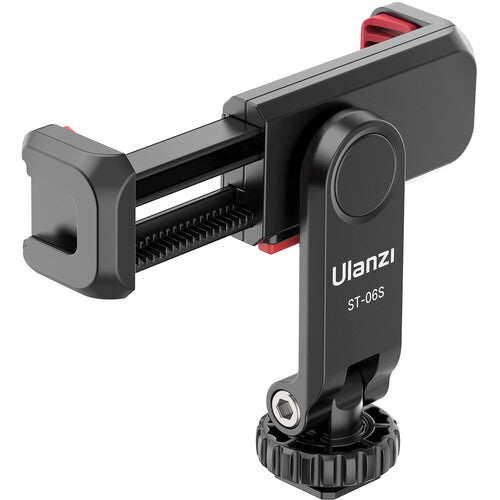 Ulanzi ST-06S Camera Hot Shoe Phone Holder Flexible Phone Tripod Mount Adapter with Cold Shoe Mount
