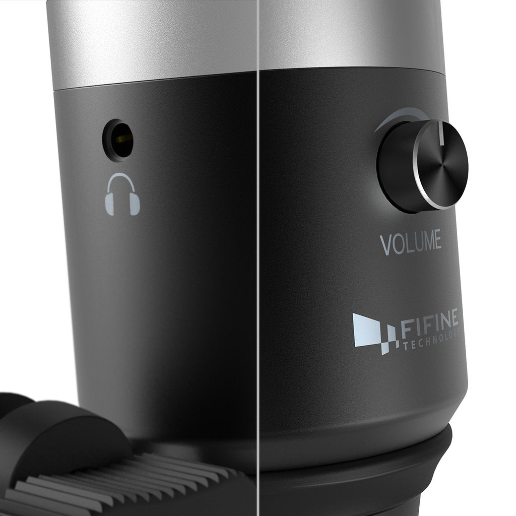 FIFINE K670B USB Mic with a Live Monitoring Jack for Streaming Podcasting on Mac/Windows