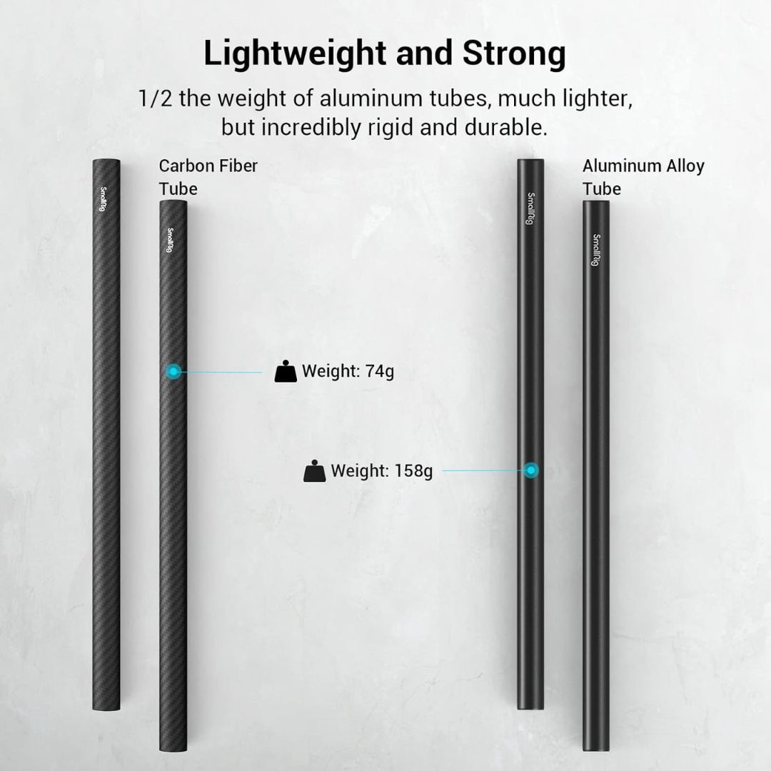 SmallRig 15mm Carbon Fiber Rod Set (12") 851